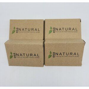 Esa Natural French Milled Luxury Vegetable Soap Fragrance Free 4 Bars